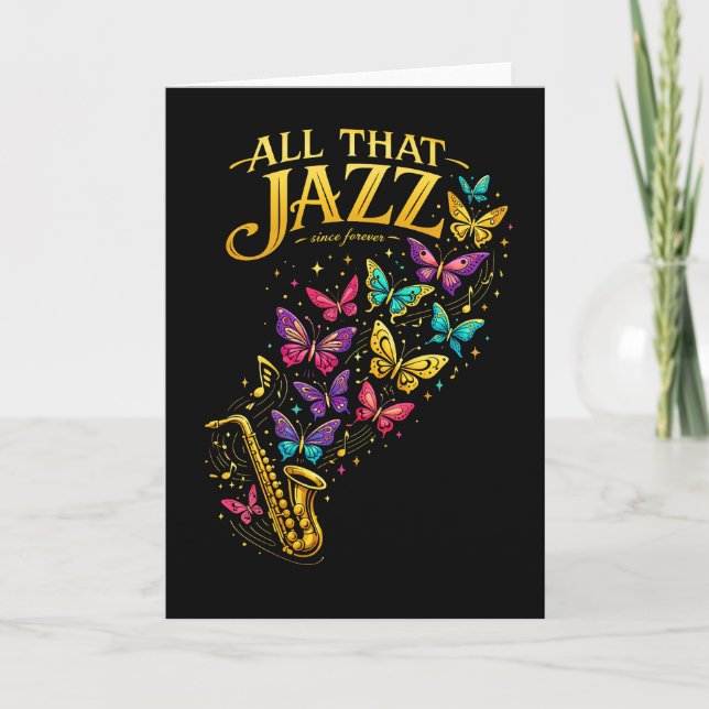 Tarjeta Festiva Todo ese jazz (Anverso)