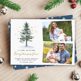 Tarjeta Festiva Todo está bien divertido Cita navideña 2 Foto