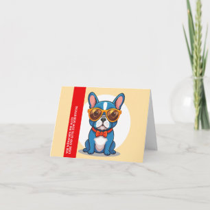 Tarjeta Festiva Todo lo mejor para el cumpleaños Bulldog Francés