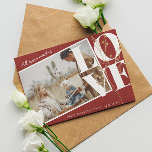 Tarjeta Festiva Todo Lo Que Necesitas Son Famosos San Valentín