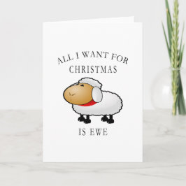 Tarjeta Festiva Todo Lo Que Quiero De Los Navidades Es Ewe
