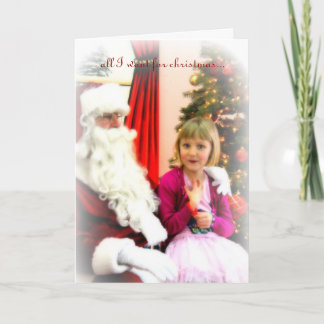 Tarjeta Festiva todo lo que quiero navidades