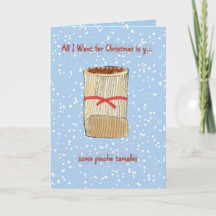 Tarjeta Festiva Todo lo que quiero para los Navidades es... algo d