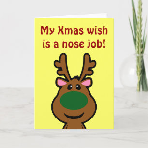 Tarjeta Festiva Todo lo que quiero para los Navidades es Cirugía P