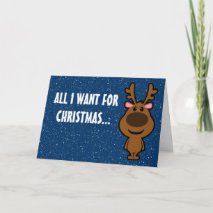 Tarjeta Festiva Todo lo que quiero para los Navidades es Cirugía P