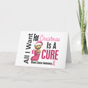 Tarjeta Festiva Todo Lo Que Quiero Para Navidades Cáncer De Mama