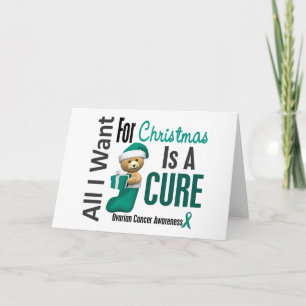 Tarjeta Festiva Todo Lo Que Quiero Para Navidades Cáncer De Ovario