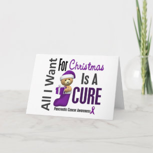 Tarjeta Festiva Todo Lo Que Quiero Para Navidades Cáncer Pancreáti