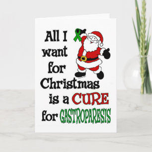 Tarjeta Festiva Todo Lo Que Quiero Para Navidades... Gastroparesis