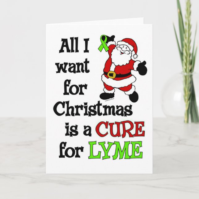 Tarjeta Festiva Todo Lo Que Quiero Para Navidades/Santa...Lyme (Anverso)