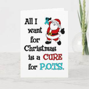 Tarjeta Festiva Todo lo que quiero para Navidades/Santa...POTS