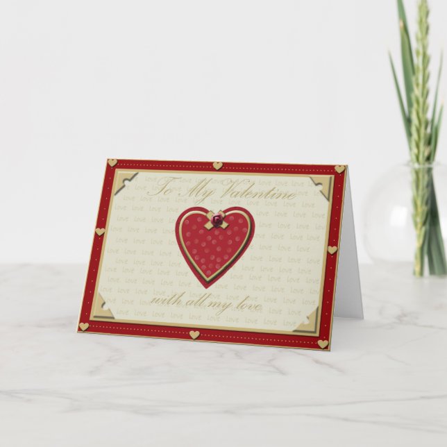 Tarjeta Festiva Todo mi amor (Anverso)