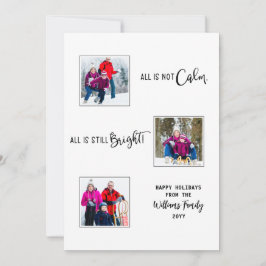 Tarjeta Festiva Todo no está tranquilo, todo sigue siendo brillant