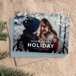 Tarjeta Festiva Todo nuestro amor Foto superpuesta botánica