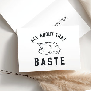 Tarjeta Festiva Todo Sobre Ese Acción De Gracias De Baste