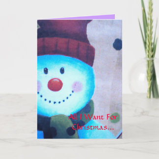 Tarjeta Festiva Todos lo que quiero para el navidad…