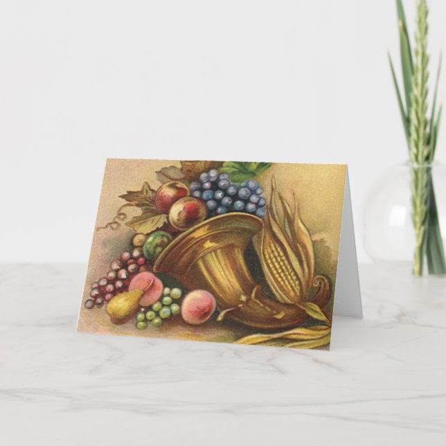 Tarjeta Festiva Todos los benditos de Acción de Gracias Sean Tuyos (Anverso)