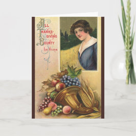 Tarjeta Festiva Todos los benditos de Acción de Gracias Sean Tuyos