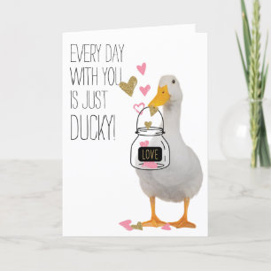 Tarjeta Festiva Todos los días con usted es un San Valentín infeli