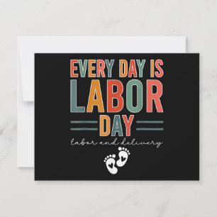 Tarjeta Festiva Todos Los Días Es Trabajo De Camisetas En El Día D
