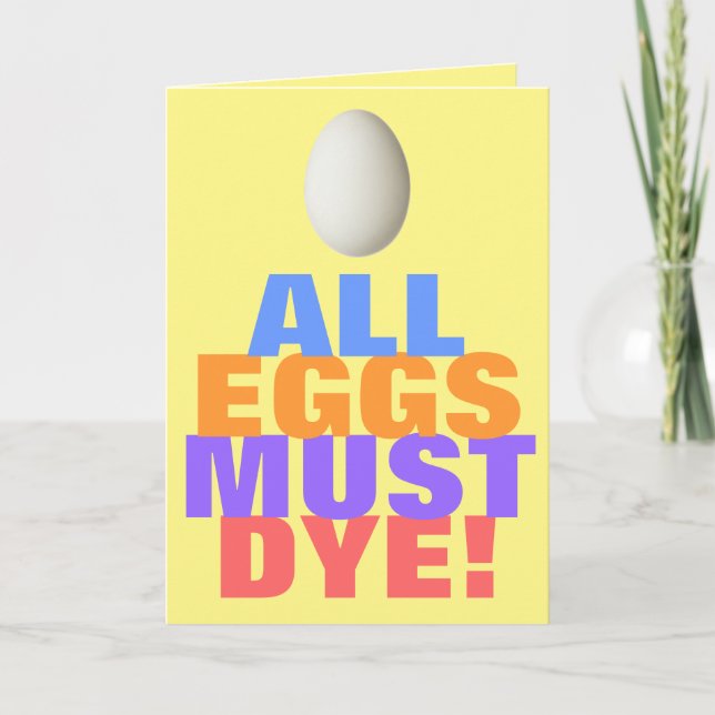 Tarjeta Festiva Todos los Huevos Deben Hacer (Anverso)