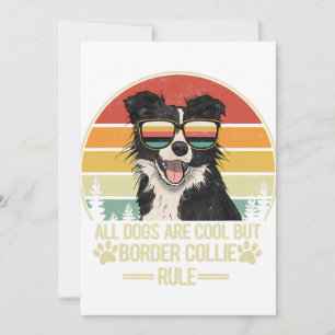 Tarjeta Festiva todos los perros son geniales, pero la regla de la