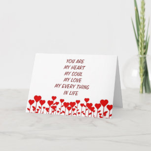 TARJETA FESTIVA "TODOS" ME ESTÁS A MÍ EN EL DÍA DE SAN VALENTÍN/CA