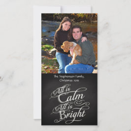 Tarjeta Festiva Todos son Navidades de Calm Chalkboard