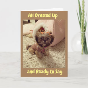 TARJETA FESTIVA TODOS VESTIDOS PARA EL ORIENTE SOLO PARA "TÚ"