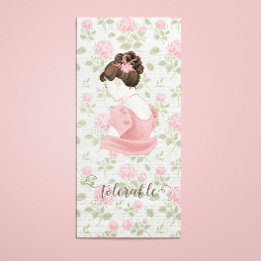 Tarjeta Festiva Tolerable - Marcador de vintage floral de Jane Aus