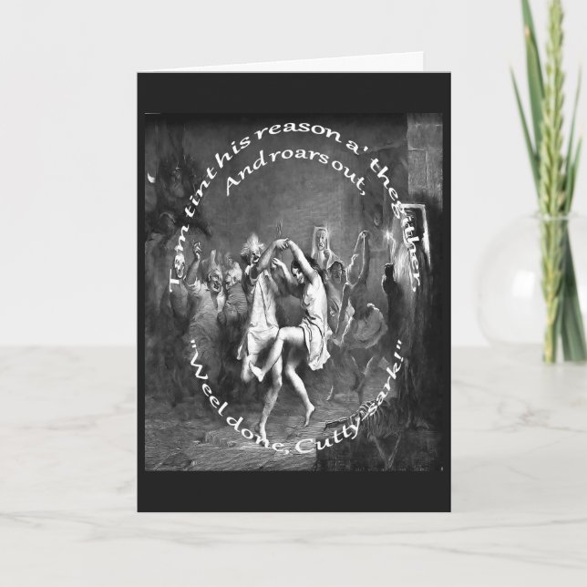 Tarjeta Festiva Tom Perdió Su Razón Todo Juntos Quema Gris Nocturn (Anverso)