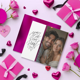 Tarjeta Festiva Tomaste mi Corazón Limpio Rosa San Valentín