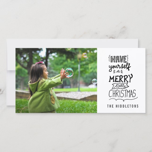 Tarjeta Festiva Tómate Un Guión Para Los Pequeños Navidades (Anverso)