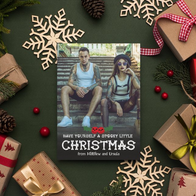 Tarjeta Festiva Tómate una espeluznante foto de pequeños Navidades (Subido por el creador)