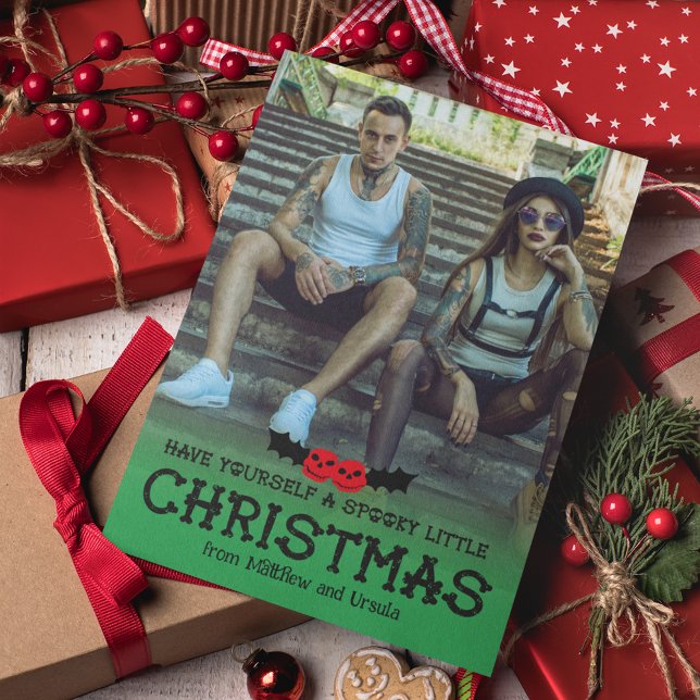 Tarjeta Festiva Tómate una espeluznante foto de pequeños Navidades (Subido por el creador)