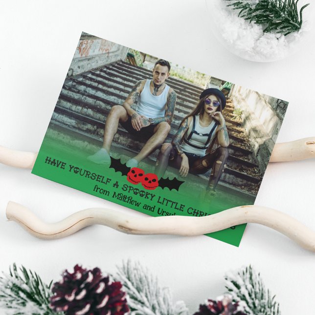 Tarjeta Festiva Tómate una espeluznante foto de pequeños Navidades (Subido por el creador)