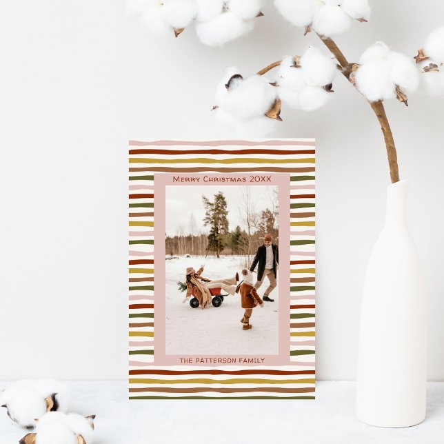 Tarjeta Festiva Tones cálidos de la tierra y Navidades fotográfico (Subido por el creador)
