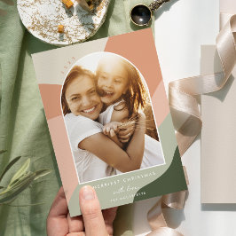 Tarjeta Festiva Tonos alegres | Foto Arco vertical