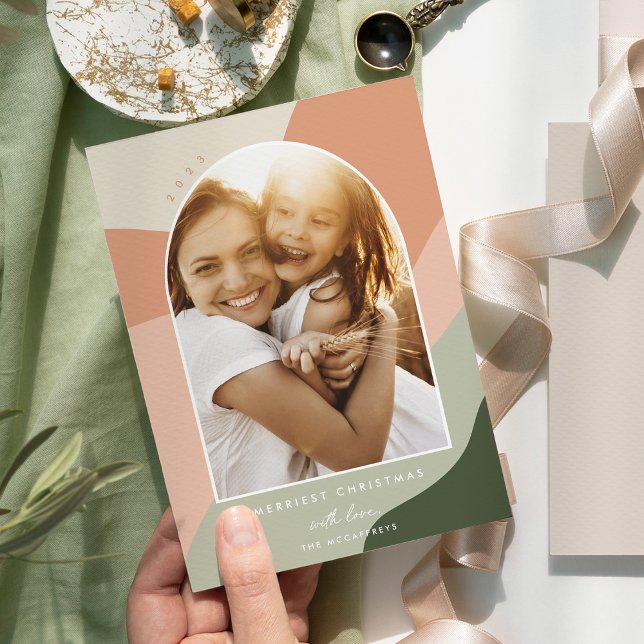 Tarjeta Festiva Tonos alegres | Foto Arco vertical (Subido por el creador)