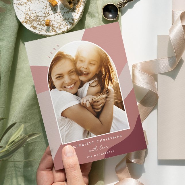 Tarjeta Festiva Tonos alegres | Foto Arco vertical (Subido por el creador)