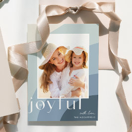 Tarjeta Festiva Tonos alegres | Foto vertical