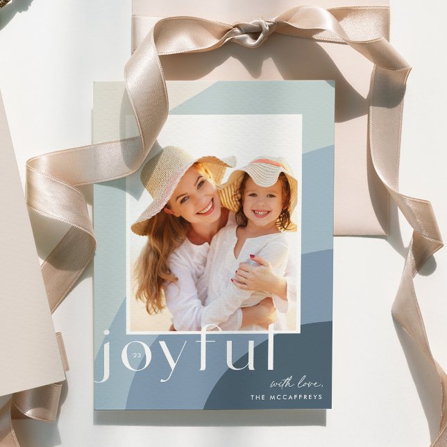 Tarjeta Festiva Tonos alegres | Foto vertical (Subido por el creador)