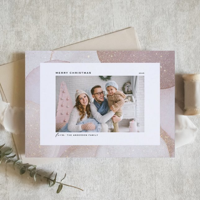 Tarjeta Festiva Tonos malvados y acentos Purpurinas Navidades de f (Subido por el creador)