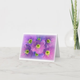 Tarjeta Festiva Tonos morados