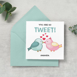 Tarjeta Festiva Tonto, eres tan Día de San Valentín de Twitter
