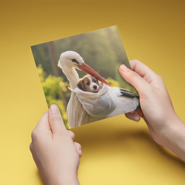 Tarjeta Festiva Tormenta y cachorro, personalizable (Subido por el creador)