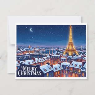 Tarjeta Festiva Torre Eiffel París Francia