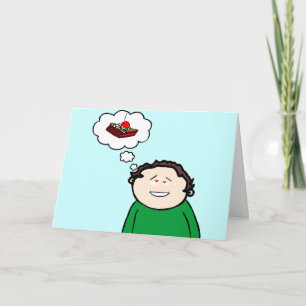 Tarjeta Festiva Torta gorda de los amores del niño