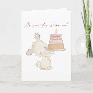 Tarjeta Festiva Torta pesada, corazón feliz