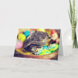 Tarjeta Festiva Tortuga de Pascua